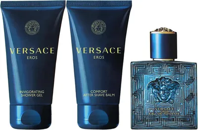 Obrázok produktu pre Versace Eros darčeková sada pre mužov toaletná voda 50 ml + sprchový gél 50 ml + balzam po holení 50 ml