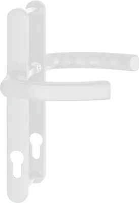 Produktbild von Drückergarnitur LIÈGE - auf Schmalschild 24 mm, 67 - 72, weiß