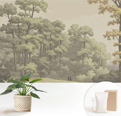 Produktbild von Fototapete - 152x104 cm - Tapete - Wandtapete - Wandbilder - Dekofolie - Tapete Folie - Wand - Dekoration - Wohnzimmer - Waldidylle