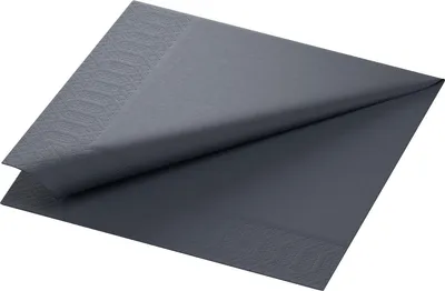 Image de Serviettes Duni noir 40x40cm 3 plis 250 pièces