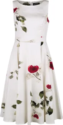 Produktbild von H&R London Mittellanges Kleid Damen Maeva Swing Dress multicolor XL