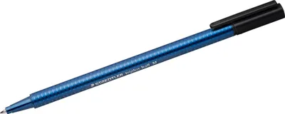 Produktbild von Kugelschreiber triplus ball Kappenmodell M blau/schwarz Packung mit 10 Stück