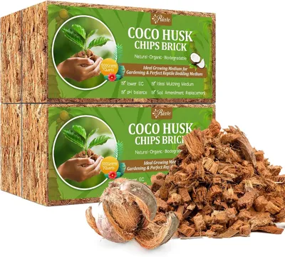 Imagen del producto de Sustrato de coco, 2 unidades, 1 kg, orgánico, para plantas