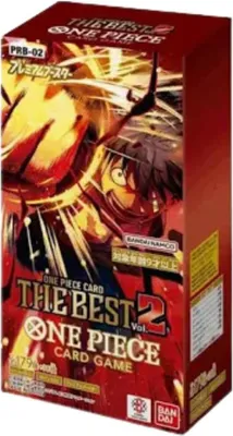 Productafbeelding van One Piece The Best VOL. 2 PRB02 Display [Japans] – 10 boosterpakketten met elk 10 kaarten | Premium heruitgave set met alternatieve designs en zeldzame manga-kaarten | Inclusief Heartforcards® verzendbescherming