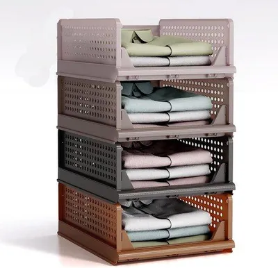 Produktbild von Famanu Organizer-Set für Unterwäsche – 6 faltbare Aufbewahrungsboxen für Socken, Unterwäsche, BHs und Schals