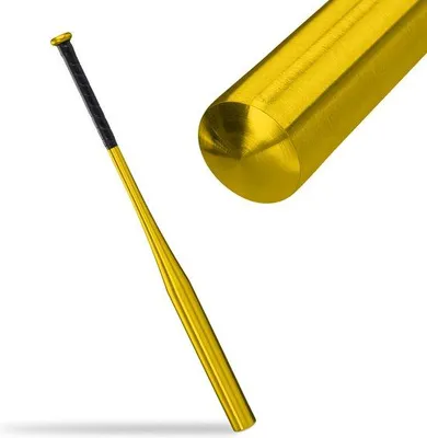 Produktbild von Famanu Baseballschläger Aluminium - 34 Zoll - Antirutsch - Leichtgewicht - Gold