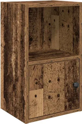 Image de vidaXL Bibliothèque imitation vieux bois 31x24x52 cm Bois composite