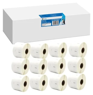 Produktbild von G&G | Ninestar Etiketten kompatibel mit Dymo 11354/s0722540