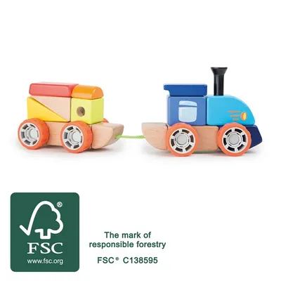 Image de Small Foot 11027 Kit de construction en bois « Train »
