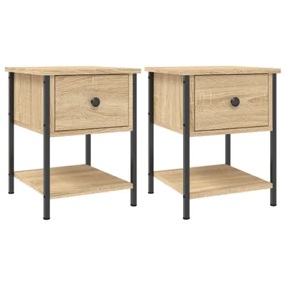 Obrázek produktu pro Noční stolky 2 ks dub sonoma 34 x 35,5 x 45 cm kompozitní dřevo