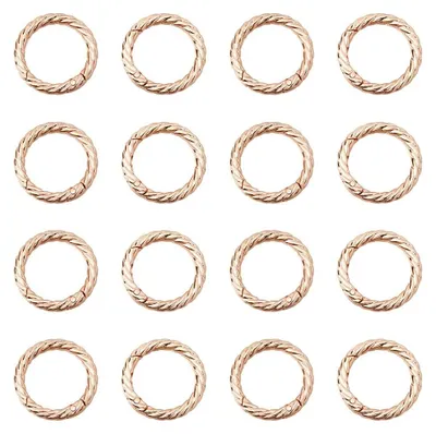 Metall-O-Ringe 35 mm, 20 Stück, goldfarben für Geldbörsenriemen