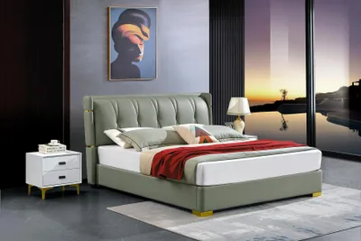 Produktbild von Schlafzimmer Holzbett Echtes Holz Bett Betten Hotel 180x200 Stil Massive Möbel