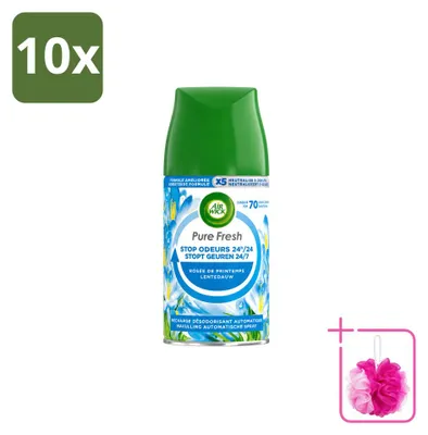 Image de 10 diffuseurs Air Wick Freshmatic, recharge Pure Printemps, 250 ml - Pack économique - 10 pièces