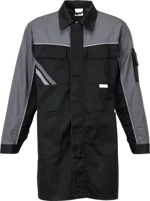 Produktbild von Größe 54 Herren Planam Highline Berufsmantel schwarz schiefer zink Modell 2716