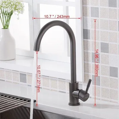 Produktbild von Famanu Küchenarmatur - 360° drehbar - Edelstahl