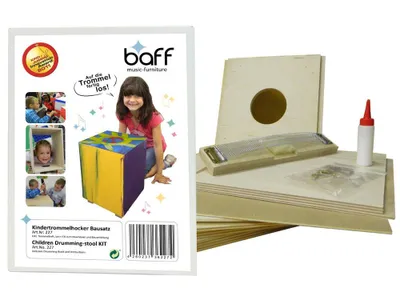 Image de Tabouret pour enfants, kit de construction taille 38 cm