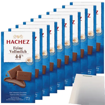 Produktbild von Hachez Feine Vollmilch 44% VPE (10x100g Tafel) + usy Block
