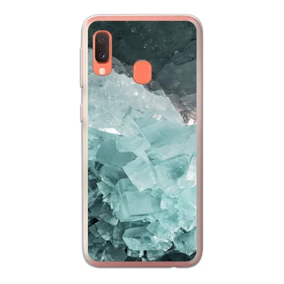 Produktbild von MuchoWow® Handyhülle Schutzhülle Hülle für Samsung Galaxy A20e Naturstein - Kristalle - Luxus Silikon Softcase Handy Hülle - Abdeckung