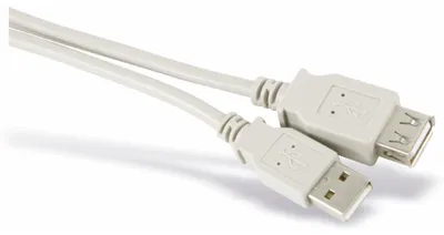 Zdjęcie produktu dla S/CONN USB 2.0 1.8m, 1,8 m, USB A, USB A, USB 2.0, Męska/Żeńska, Szary