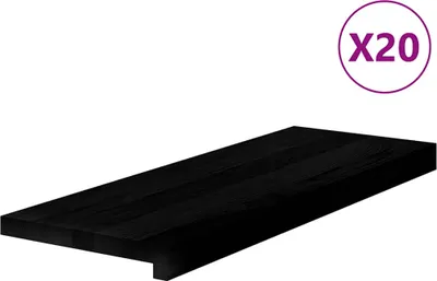 Produktbild von Treppenstufen 20 Stk. Dunkelbraun 70x25x2 cm Massivholz Eiche