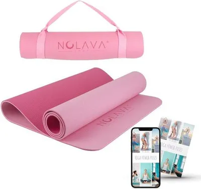Obrázek produktu pro Extra silná protiskluzová podložka na jógu a pilates – ekologická a odolná proti roztržení