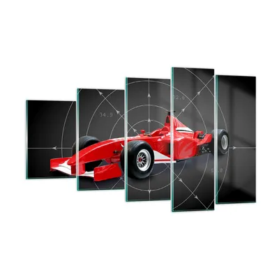 Produktbild von Bilder auf glas - Formel F1 Auto Geschwindigkeit - 100x60cm - Glasbilder - Wandbilder - Kunstdruck - zum Aufhängen bereit - Wanddekoration aus Glas - Glas Bilder - Wandbild auf Glas - GEG100x60-2255