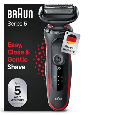 Produktbild von Series 5 Rasierer für Männer, Elektrorasierer, EasyClean, Nass und Trocken, wiederaufladbar und kabellos, 51-R1000s