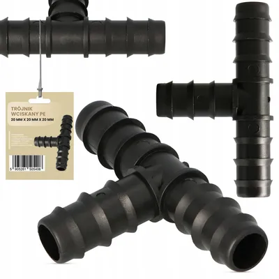 Produktbild von TRCR T-Stück für Tropfschlauch 20 mm Kunststoff