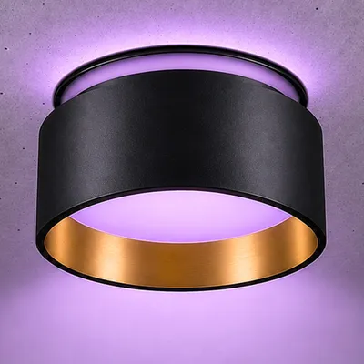 Zdjęcie produktu dla Reflektor sufitowy SSC-LUXon Sudara ze światłem pośrednim z WLAN Smart RGB CCT LED - Reflektor kompatybilny z Alexa, Siri i Google