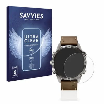 Produktbild von 6x Für Garmin Marq Adventurer (Gen 2) Schutzfolie Savvies Displayschutz Display Schutz Folie Klar Transparent