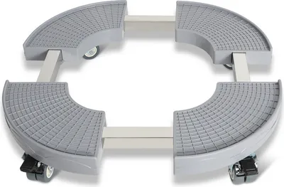 Produktbild von Clanmacy Pflanzenroller Blumenroller Untersetzer Mobiler Grau