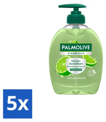 Productafbeelding van 5 x Palmolive Hygiëne Plus afwasmiddel met limoenextract - 300 ml - Voordeelverpakking - 5 stuks