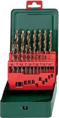 Obrázok produktu pre Metabo HSS-CO Bohrerkassette-SP 19 tlg  Metallbohrer in Metallkassette 627157000