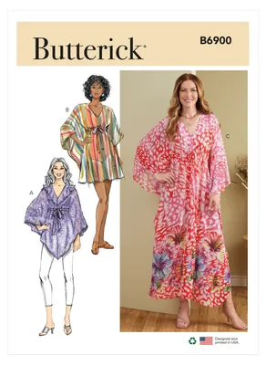 Produktbild von Butterick B6900Y5 Damenkleid und Tunika 46-54 Schnittmuster