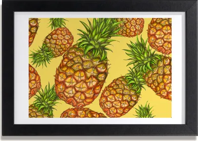 Produktbild von Bild 30x20 MDF-Rahmen, Wandkunst Ananas