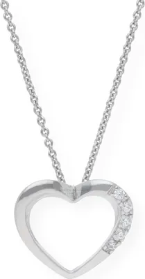 Produktbild von Herzanhänger Silber 925 Zirkonia JL10-02-1244 JuwelmaLux