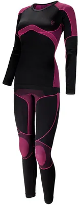 Produktbild von Damen Thermounterwäsche Set Seamless Funktionsunterwäsche atmungsaktiv & wärmend