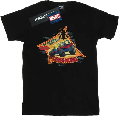 Produktbild von Marvel - "The Spider Mobile" T-Shirt für Herren BI38556 (4XL) (Schwarz)