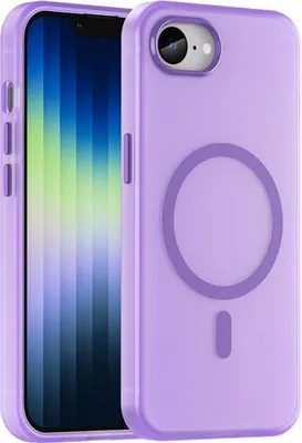 Produktbild von Mobigear Shockproof iPhone 16e MagSafe Hülle Hardcase Backcover - Lila