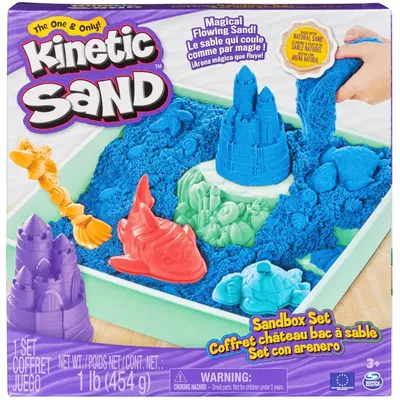 Produktbild von Kinetic Sand Sand Box Set Blau (454g)
