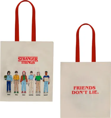 Produktbild von Cinereplicas Stranger Things – Friends Don't Lie Tragetasche – 42 * 38 cm – Offizielle Lizenz