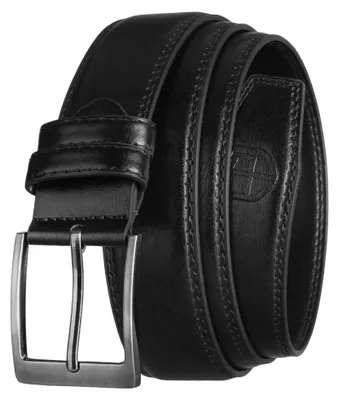 Productafbeelding van Peterson Herenleren riem, model Outteg, zwart, 115 cm