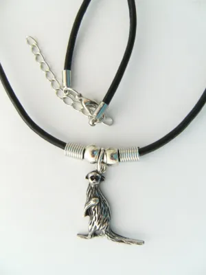 Produktbild von Kette mit Anhänger, Erdmännchen, Ketten Modeschmuck Tiere Tier