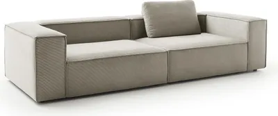 Produktbild von KAWOLA Sofa CARMO 3-Sitzer Feincord grau