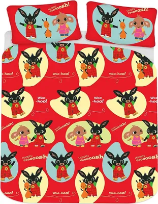 Immagine prodotto di Bing Bunny - Set di biancheria da letto "Woosh" AG202 (junior) (rosso/blu/giallo)