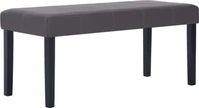Produktbild von vidaXL Sitzbank 106 cm Grau Kunstleder