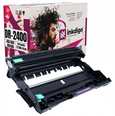 Produktbild von Inkdigo Bildtrommel DR2400 für Brother DCP-L2510D, DCP-L2530DW, DCP-L2550DN, HL-L2310D – Schwarz, 12000 Seiten,