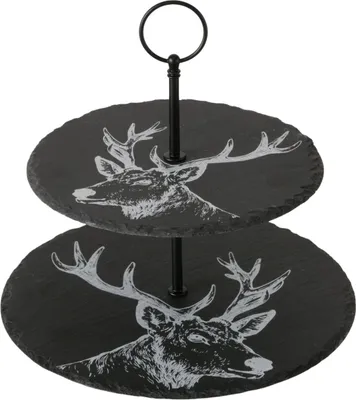 Produktbild von Boltze Gruppe Moritz Etagere schwarz 24cm (1 Stück)