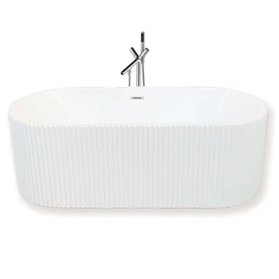 Produktbild von Olivia – Freistehende Badewanne 168 X 74 cm + Säulenmischer