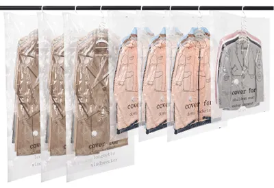 Hängende Vakuum-Aufbewahrungsbeutel, 7er-Pack, transparent